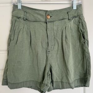 Faherty Women’s Arlie Day Tencel Linen‎ Blend Shorts Size M EUC  Classic  $118